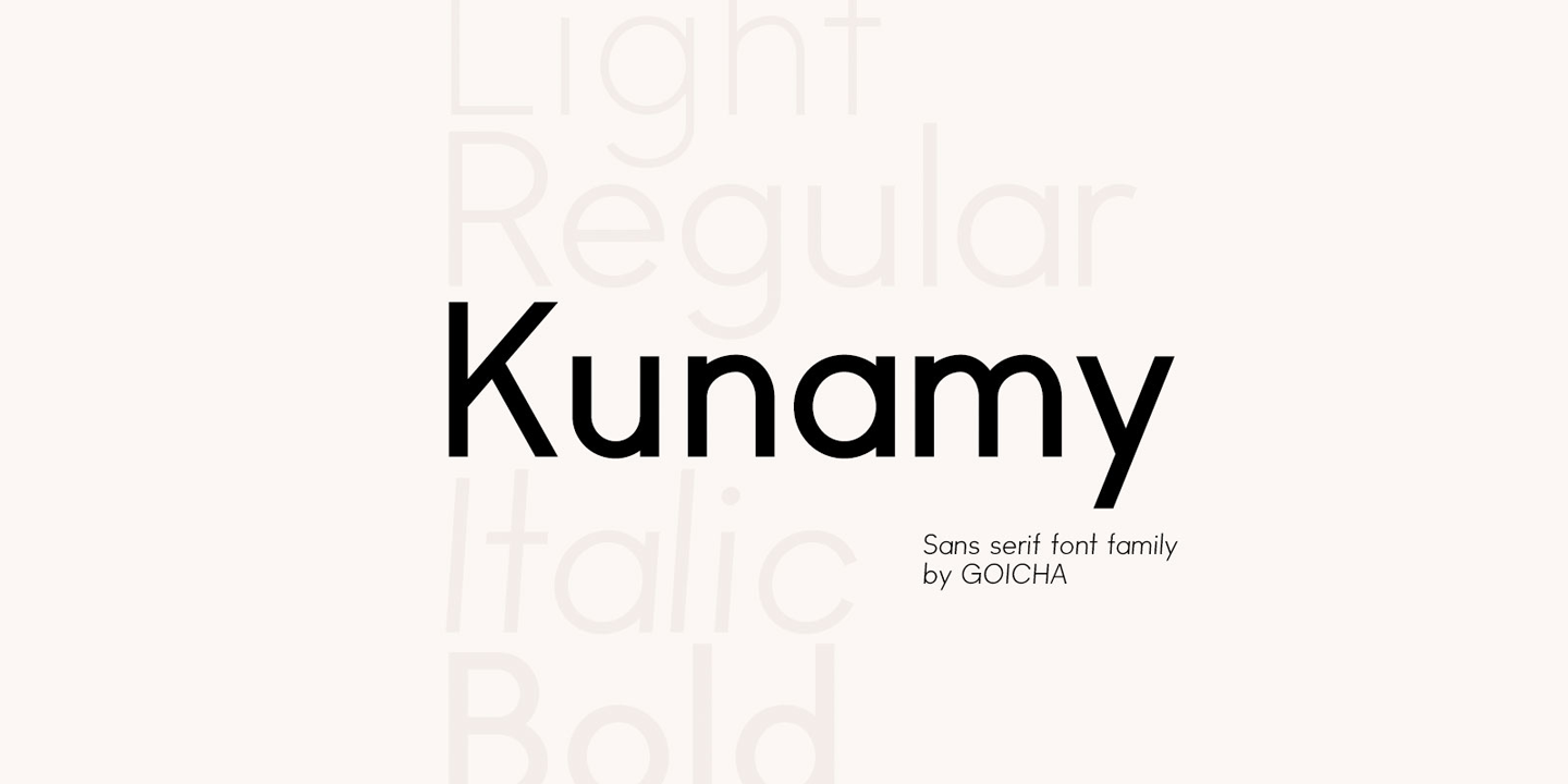 Пример шрифта Kunamy #1